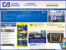 Tablet Screenshot of colegioandersen.com.br